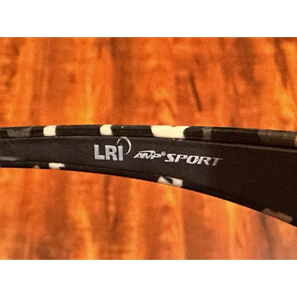 LRI AMP Sport 129176 Black & White Camo Wrap Sunglasses - EUC!